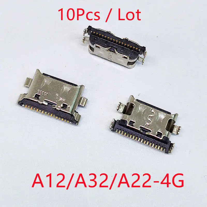 10pcs For SamSung Galaxy S24 S23 S22 S21 S20 Plus Ultra A22 A12 A11 A51 A71 A52 A72 A73 A03S USB Charging Port Charger Connector