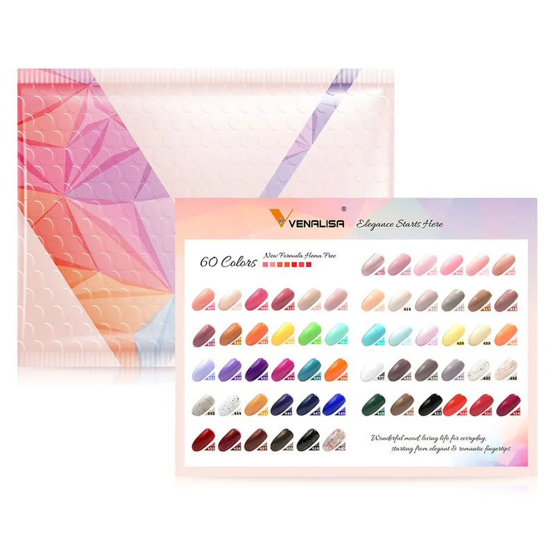 VENALISA VIP4 Kit Nail Gel Polish TPO FREE Full Coverage 36/60 Color Gel Pigment Professional Nail Art Long-lasting Gel Varnish