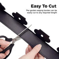 10m Garden Lawn Edging Strip, Bendable Landscape Border, Soil Barrier Tree Surround Divider for Yard Flower Bed Landscaping