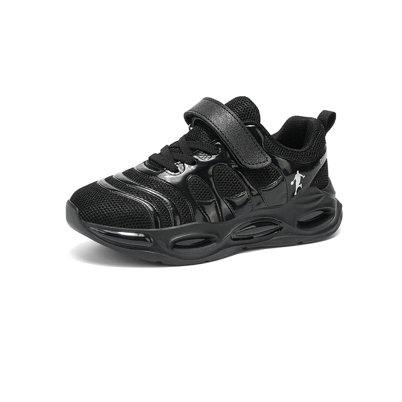Childrens Sneakers Black Mesh Breathable Comfortable Boys Girls Fashion Casual Shoes Outdoor Soft Elastic Walking Tennis Shoes