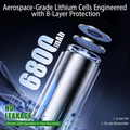 New 1.5V AAA 6800mAh Rechargeable Lithium Batteries High Capacity AAA Li-ion Battery Type-C USB 2000 Times Cycle with Free Cable