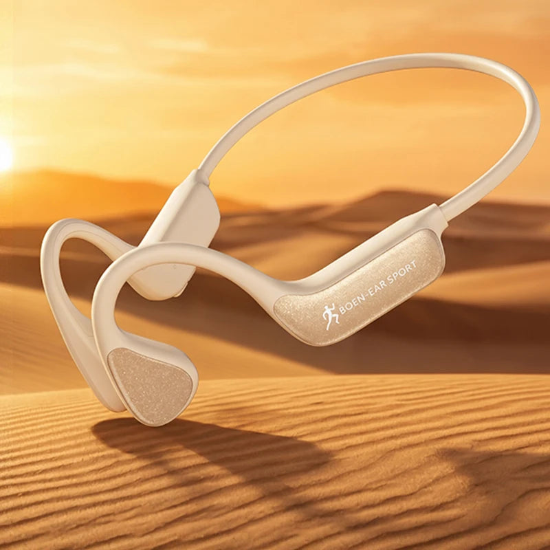 Bone Conduction Wireless Bluetooth Headphones Bluetooth 6.0 Sport Earphones Water And Sweat Proof Headset HD Call  Bluetooth Headphones With Mic