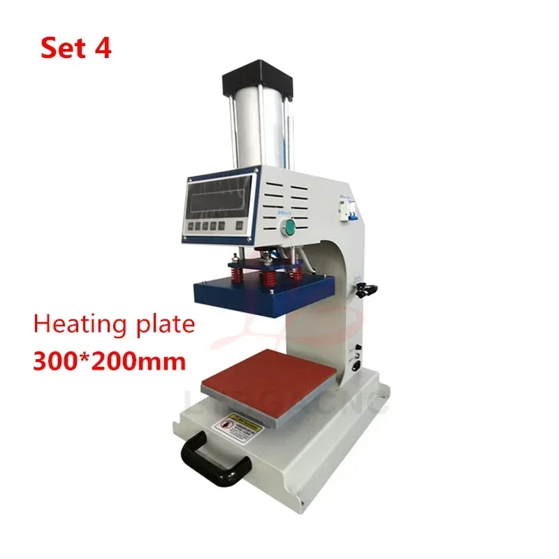 T Shirt Hot Stamping Machine Pneumatic Heat Transfer Machine/Label Press Printer 150x150/200x200/300x200mm Single/Double Station