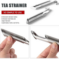 Portable Home Tea Accessories Filter Stainless Steel Tea Maker Piping Design Tea Spoon Brewer Long Handle Metal Creative Cup