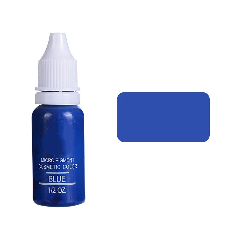 15ml Permanent Makeup Ink Color Natural Eyebrow Lips Dye Tattoo Ink Microblading Pigments For Body Beauty Tattoo Art Supplies