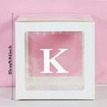 Transparent Letter Balloon Box Baby Shower Decorations Happy Birthday Wedding EID Decor 1st Birthday Party Supplies Balloon Box