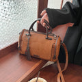 Tassel Decor Women's Large Capacity Shoulder Bag Fashion Zipper Crossbody Bags With Removable Strap Boston Handbag Женская сумка