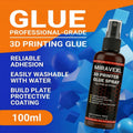 3D Printer Bed Adhesive Spray Strong Glue Anti-Warping Reduces Lift PLA ABS PETG TPU Filament Build Plate Printing Accessories
