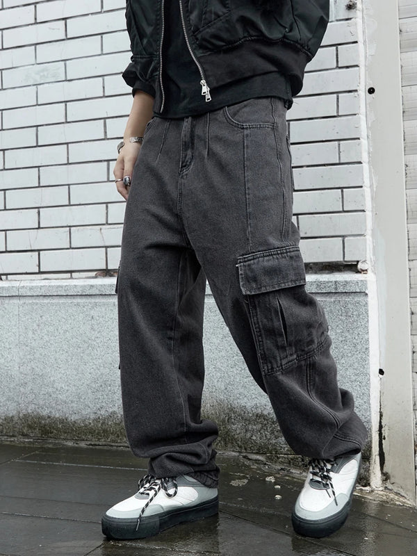 Y2k New Baggy Jeans Male Hip Hop Harajuku Trousers Wide | SAMAG