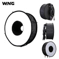 45cm 18" Easy-folded Ring Softbox Speedlight Flash Diffuser Reflector for Canon Nikon Portrait Photography
