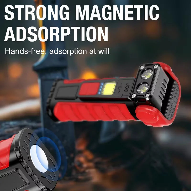 Multi Functional mini Work Light, Rotating Flashlight - View 3 | SAMAG
