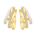 Orstarry S925 Sterling Silver 18k Gold Modern Square Earrings Hoop Earrings For Women Jewelry Original Trendy Anniversary Gifts