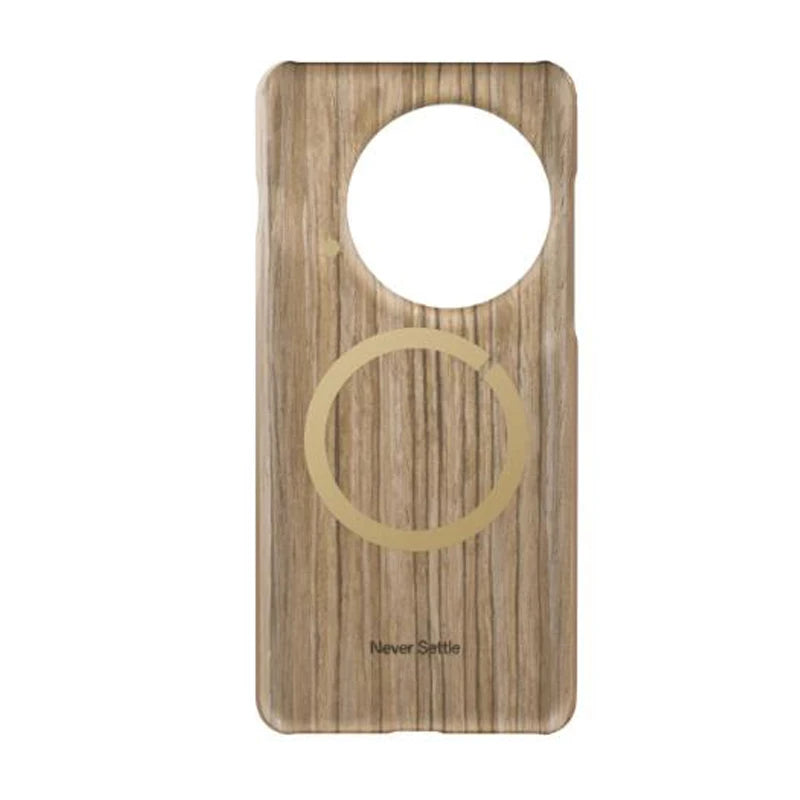 Original OnePlus 13 Case Sandstone/ Oak Ebony Wood /Aramid Karbon Fiber Back Cover OnePlus13 Magnetic Bumper