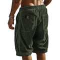 Men's Retro Corduroy Casual Shorts Fashion Solid | SAMAG