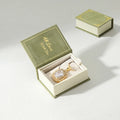 Flip Cover Book Shaped Jewelry Display Box Simple Earrings Ring Necklace Pendant Storage Box Portable Travel Jewelry Holder