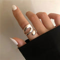 VENTFILLE 925 Sterling Silver Geometric Multilayer Round | SAMAG