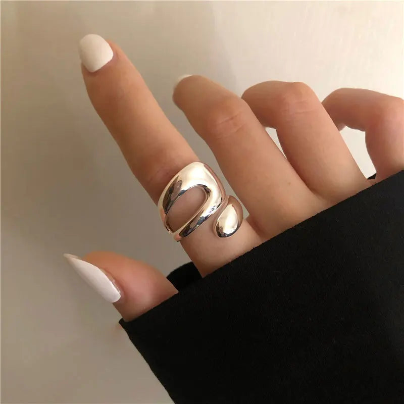 VENTFILLE 925 Sterling Silver Geometric Multilayer Round | SAMAG
