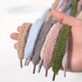 1 Pair 120cm Plush Fuzzy Shoelaces Soft Fluffy Replacement Laces Unisex for Canvas Sneakers Board Shoes