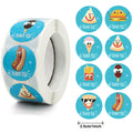 50-500pcs Round Donut Stickers Homemade Bakery Baking Colorful Decoration Labels Kids Party Scrapbooking Stationery Stickers