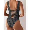 Printed Halter One Piece Swimsuit Women Tummy Control | SAMAG