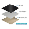 For Anycubic Kobra 2 PEO PET Build Plate 230x230mm Double Sided PEI Print Spring Steel Sheet for Anycubic Kobra Neo/Kobra 2 Pro