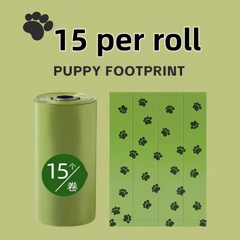 Eco Friendly Biodegradable Dog Waste Bags Waterproof Leak Resistant Pet Poop Bags For Puppy Cat Outdoor Walking Pet Clean Supply