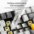 Ajazz AK35I V3/V4 MAX Tri-mode Wired Bluetooth Wireless Gaming Keyboard Gasket Full Key Hot Swap 104 Keys Customized Keyboard