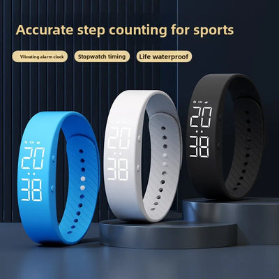 Casual Fashion Digital Watch Male Female Middle High School Student Waterproof Silent Vibration Alarm Outdoor Sport | SAMAG
