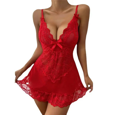 Sexy Lingerie Lace Babydoll Dress Costumes Bodysuit | SAMAG