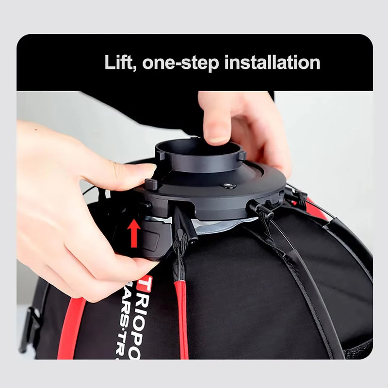TRIOPO MARS.TR 30 Mini Bowens Mount Portable Softbox Compatible with Mini Bowens Mount Video Light