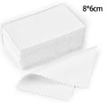 50pcs 10x6.3cm/10x6cm/8x6cm Silver Clean Polishing Cloth Soft Clean Wipe Wiping Cloth For Necklaces Rings Jewelry Clean Tools
