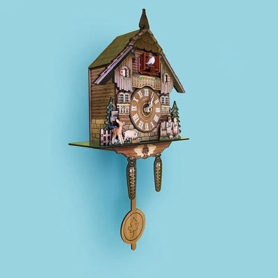 Clock Wall Wooden Wood Pendulum Vintage Cuckoo Kids Bird | SAMAG