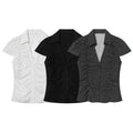 Summer Y2K Vintage Polka Dot Short Sleeve Blouse | SAMAG