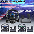 Racing Wheel & Pedals Dual Clutch Launch Control Computer USB Car Steering-Wheel for Switch/xbox One/360/PS4/PS2/PS3/PC
