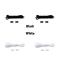 1/2/4 pairs Semicircle No Tie Shoelaces Elastic Sneakers shoelace Metal Lock Lazy Laces for Kid and Adult One size fits all shoe