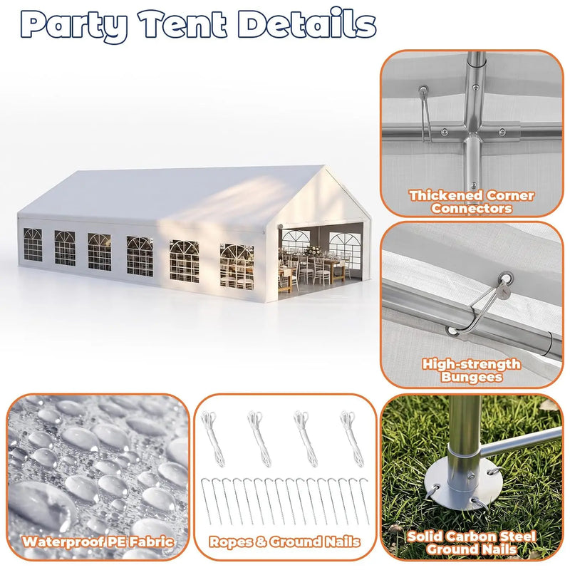 20x40 Party Tent Heavy Duty, Wedding Event Shelters - View 6 | SAMAG