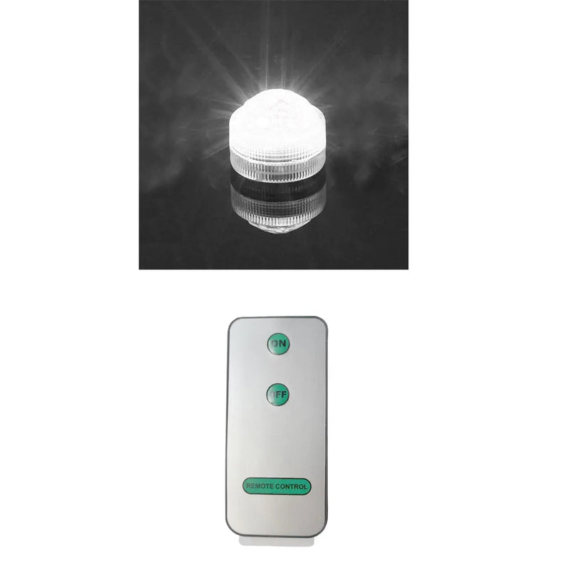 Mini Submersible LED Lights Small Underwater Tea Lights Candles Waterproof with Remote Battery Operated for Home Party Wedding