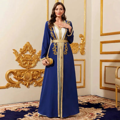 Muslim Sets Women Party Dresses Jalabiya Robe Embroidery | SAMAG