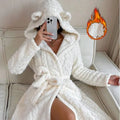 Women's robe pajamas plush autumn winter bear Medal cap | SAMAG