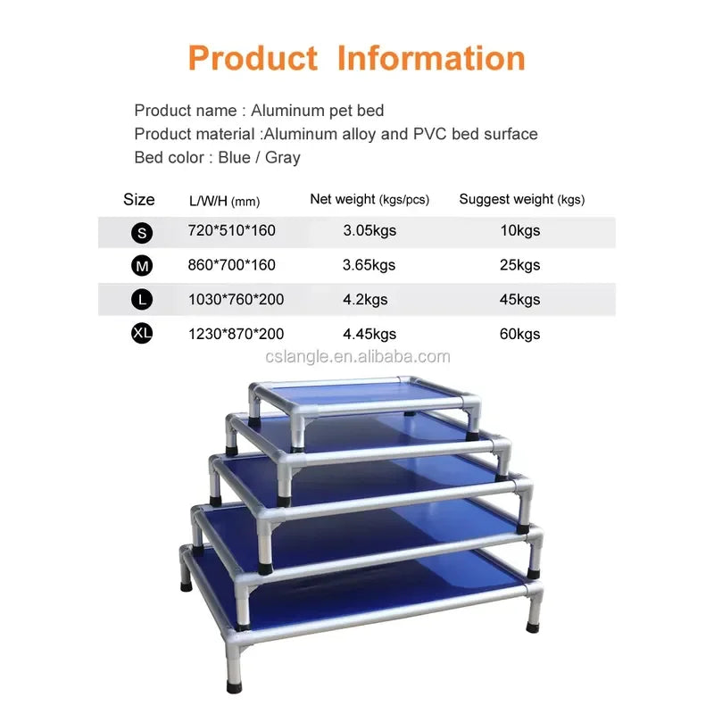 for Oxford Cloth Indestructible Elevated Dog Bed Chew Proof Durable Cat Furniture Elevated Dog Cat Bed Pet Sofa Large Dog Bed