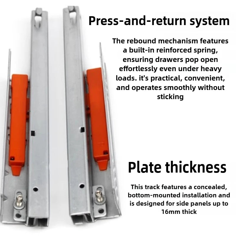 /1Pair Rebound Press Push To Open Under Mount Furniture | SAMAG