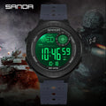 SANDA 6337 Fashion Men's Electronic Watch Sports Alarm Clock 50M Waterproof Stopwatch Timer Men's and Women's Watch