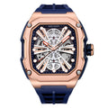 MEGIR Luxury Skeleton Automatic Mechanical Men Watch Original Waterproof Luminous Wristwatch Male Mechanical Clock Reloj