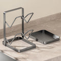 Kitchen Pot Cover Spatula Holder Storage Rack Cutting Board Drain Multi - functional Household Countertop - View 5 | SAMAG