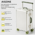 20"24 Inch Wide Handle Travel Suitcase Aluminum frame Carry-on Luggage Trolley Case with Wheels Boarding Box Rolling Luggage Bag