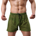 WOXUAN Men's Hollow Boxers New Fashion Loose Sexy Mesh Hollow Pants Comfortable Breathable Sexy Mesh Pants Quick Dry Underwear