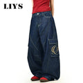 Autumn Men's Korean Retro Loose Machete Wide Leg Jeans | SAMAG