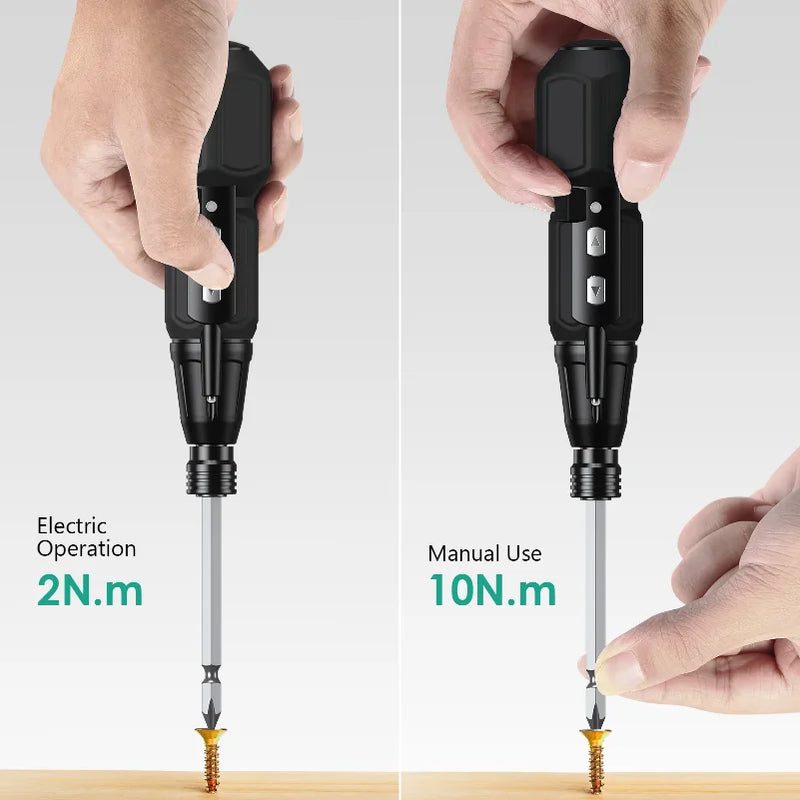 Electric Screwdriver Cordless Rechargeable Power Set Portable Automatic Home Repair Tool Kit with LED Lights - View 5 | SAMAG