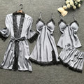 /Set Women's Sexy Lace Pajamas Fashion V-Neck Gown | SAMAG