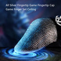 1/2 Pair Luminous Fingertips Sweat-Proof Touch Screen Thumb Gloves Non-slip Sensitive Mobile Touch Glove for PUBG Mobile Gaming